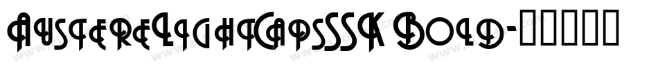 AustereLightCapsSSK Bold字体转换